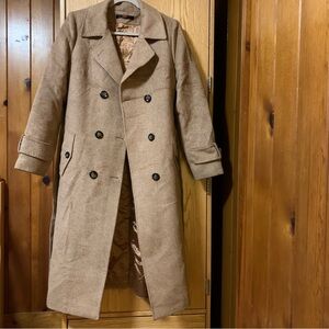 Wool Winter Coat, beige, Medium